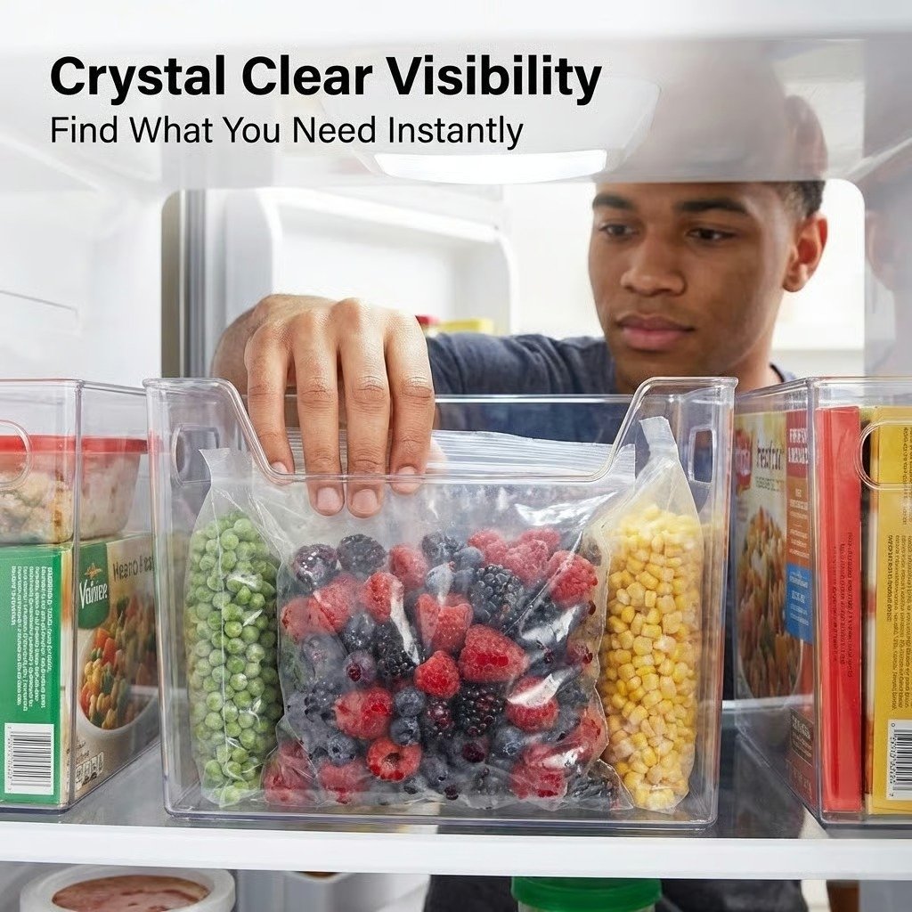 ClearStack – Space Saver Freezer Bins