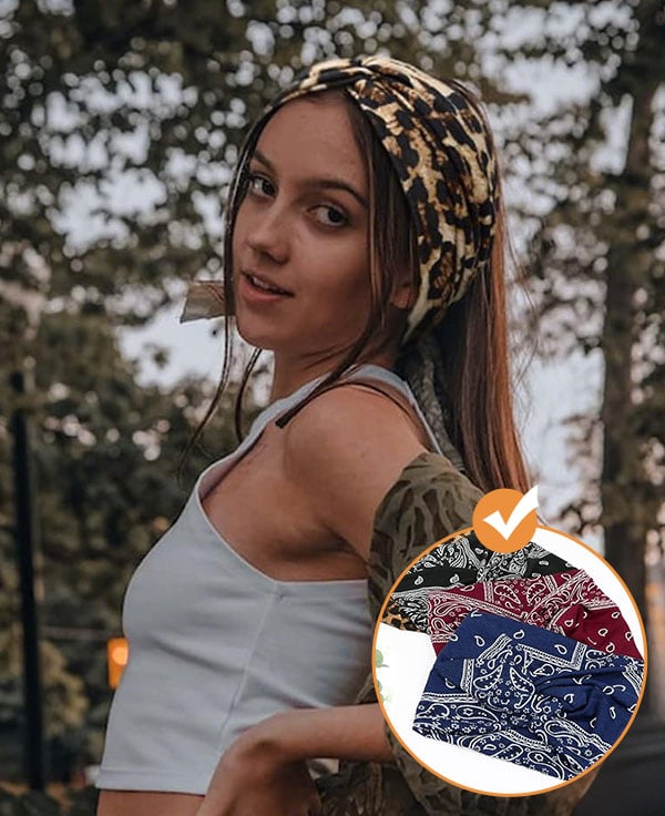 BohoFlex Headband – Cross Knot Style
