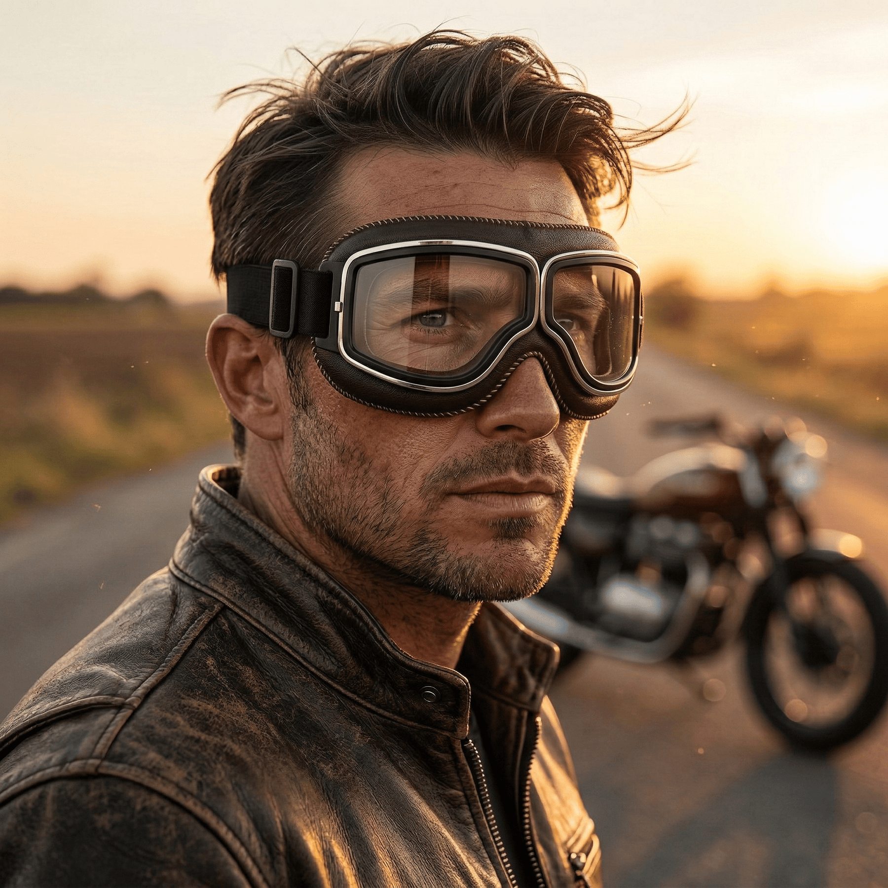 RetroRide – OTG Vintage Motorcycle Riding Goggles