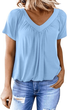 AuraFit | Classic Women’s V-Neck Casual Tee