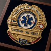 RescueStar – Emergency Medical Services Badge Pin