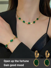 EmeraLuxe – Elegant Green Gemstone Jewelry Collection