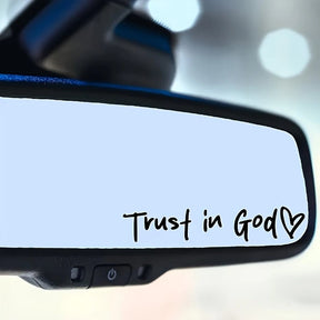 DivineRide – God Car Rearview Mirror Sticker