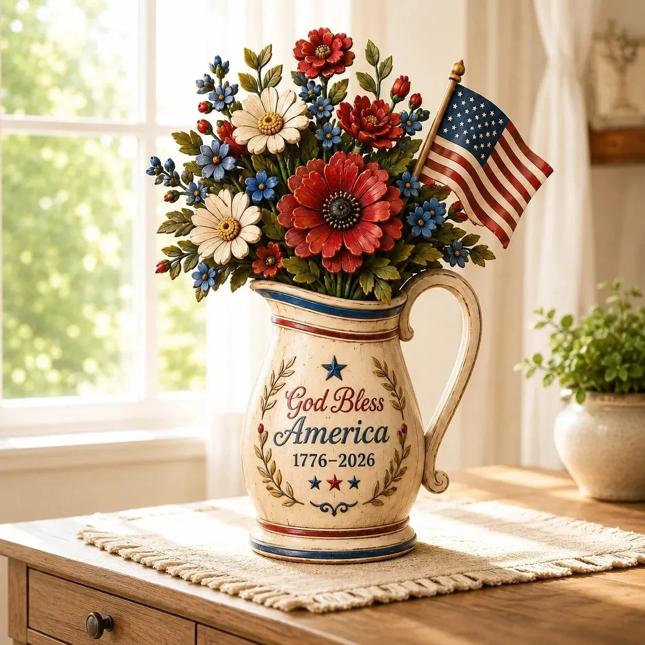 LibertyBloom – America 250th Anniversary Floral Keepsake