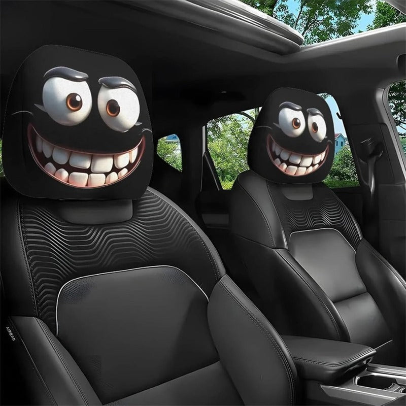 CartoonCush – Playful Headrest Cover