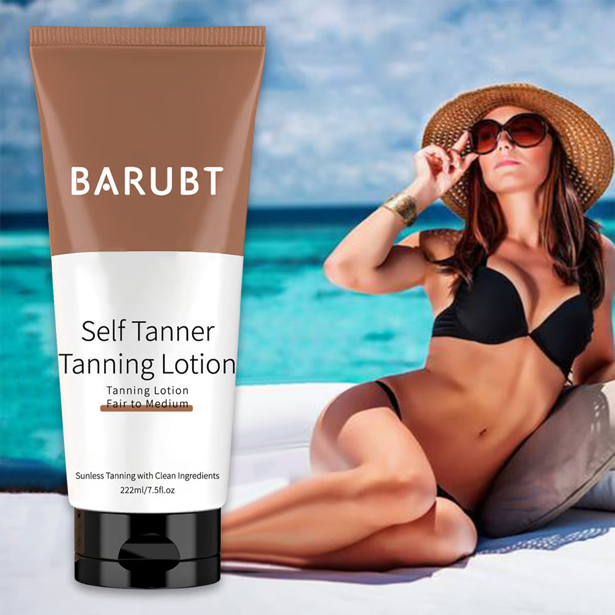 BronzeAura – Natural Finish Self Tanner Lotion
