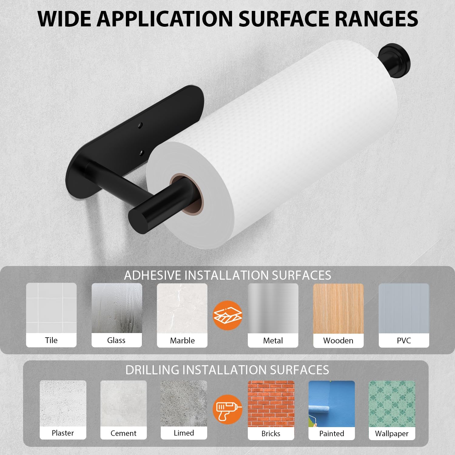 PureSteel – Elegant Wall Roll Holder