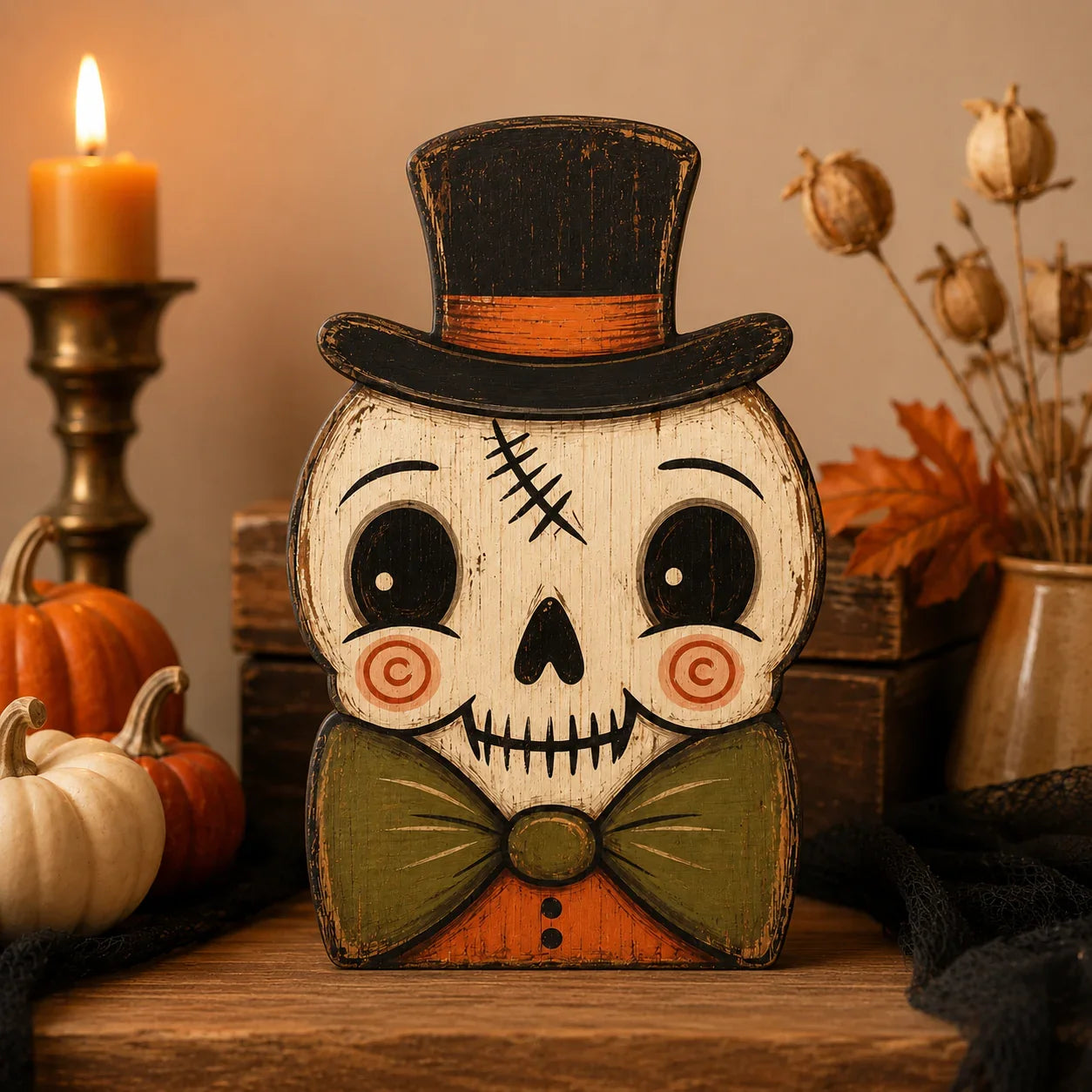 HarvestHeirloom – Vintage Holiday Wooden Figurine Collection