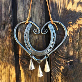 HeartForge – Horseshoe Heart Wind Chime