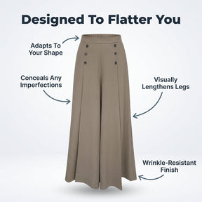 BelleFlow – Flattering Wide Leg Comfort Trousers