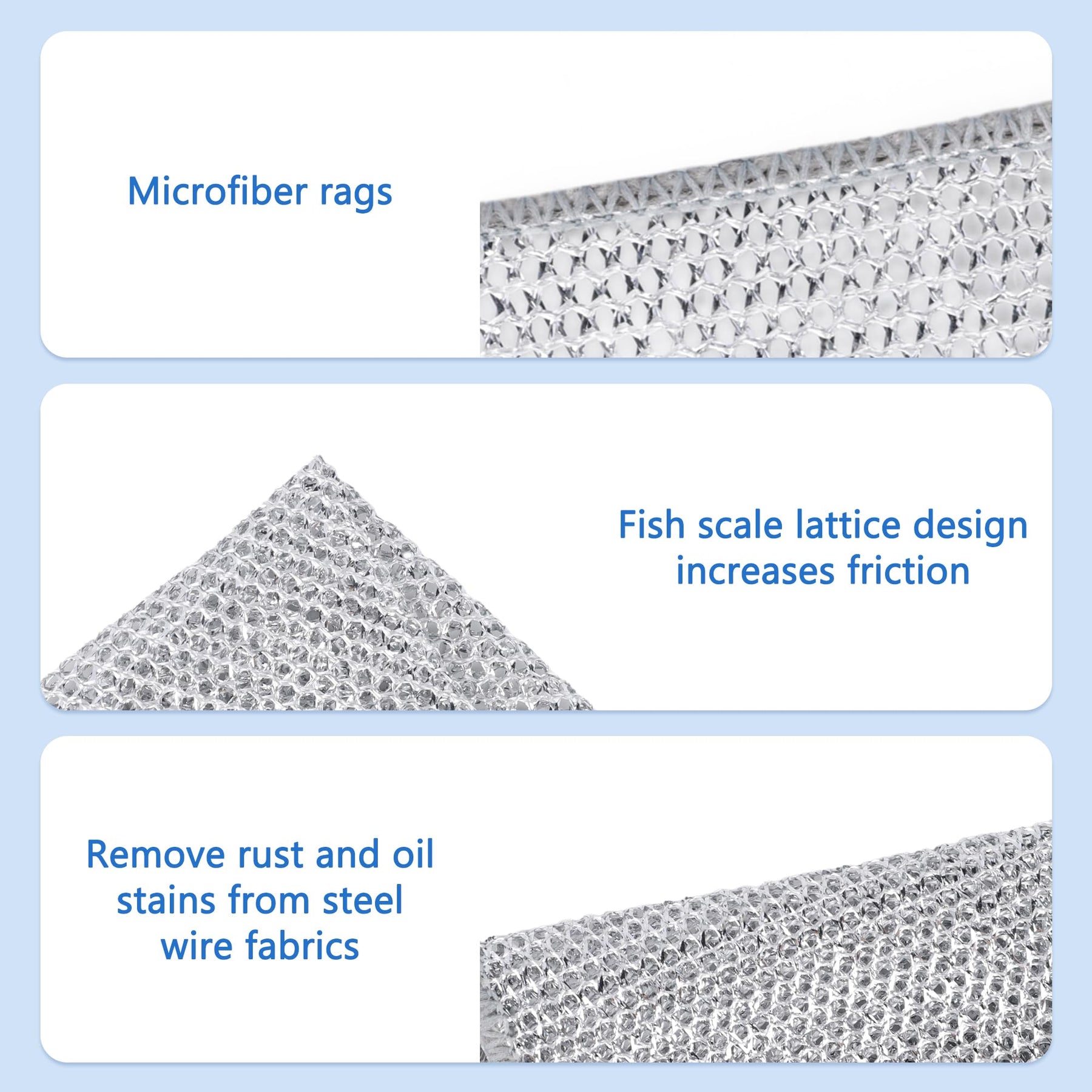 SilverScrub – Non-Scratch Mesh Cleaning Dishcloths