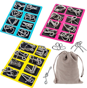 PuzzleCore – IQ Challenge Metal Puzzle Set