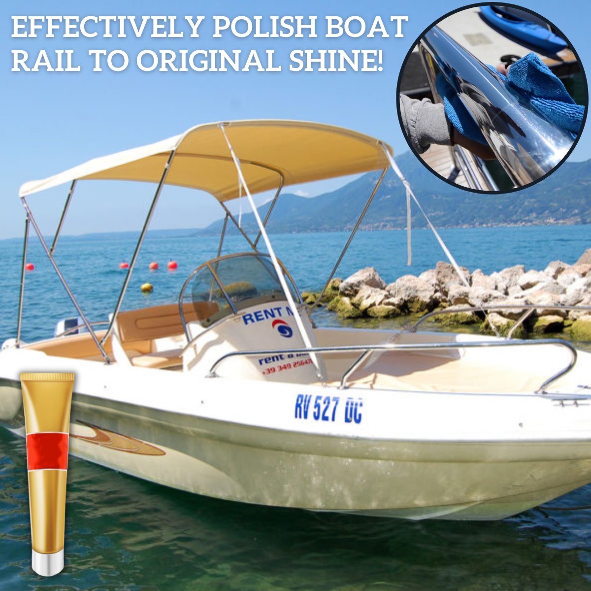 AquaGloss – Boat Shine Rail Polishing Cream