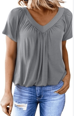 AuraFit | Classic Women’s V-Neck Casual Tee