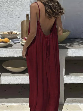 TitanAllure – Adjustable Strap Open-Back Dress