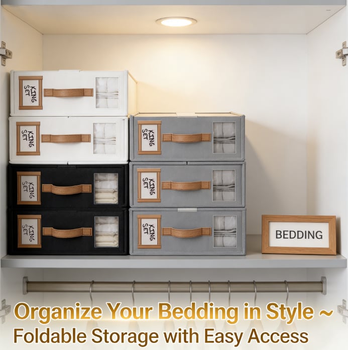 BeddyBox - Foldable Linen & Duvet Organizer