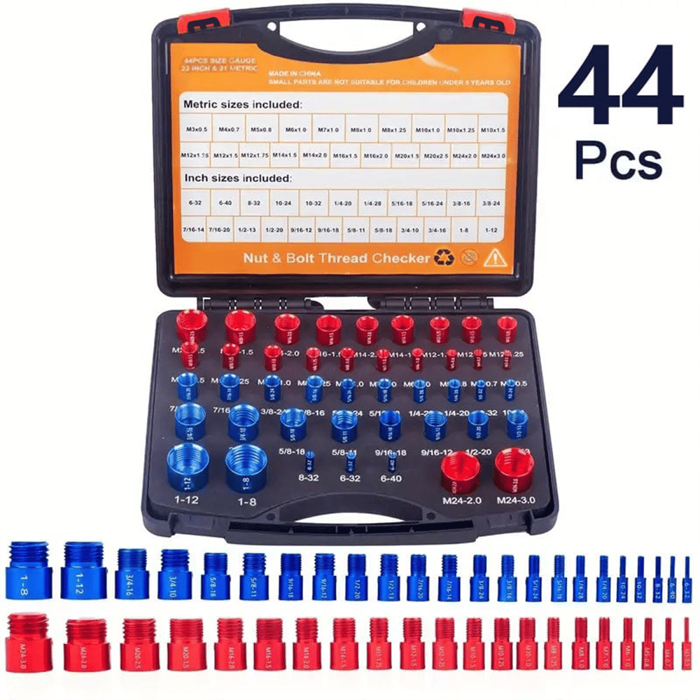 ScrewSense – 44Pcs Alloy Thread Inspector Set