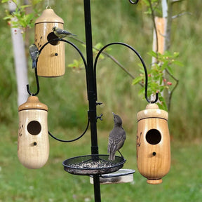 NatureSip – Wooden Hummingbird Feeder for Garden Lovers