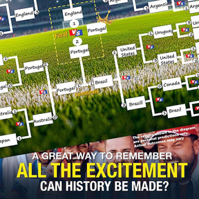 ⚽2026 Soccer The World Cup Schedule Poster & Final Round 48-team Collection Showcase, 2-in-1 Functional Poster