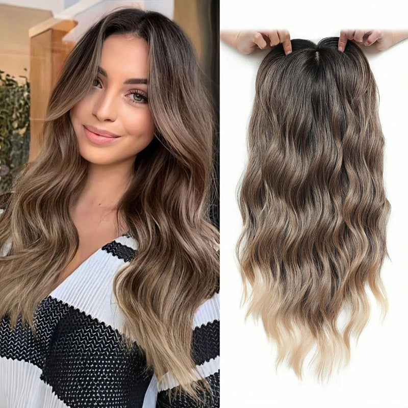 VolumeGrace – Seamless Wavy Hair Topper Extension