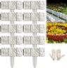 Imitation Stone Garden Fence - DIY Garden Edging Border