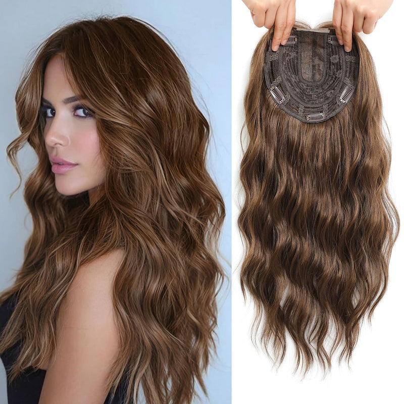 VolumeGrace – Seamless Wavy Hair Topper Extension