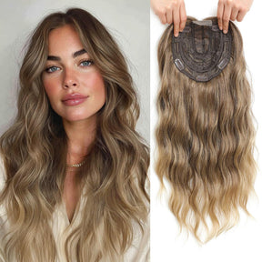 VolumeGrace – Seamless Wavy Hair Topper Extension