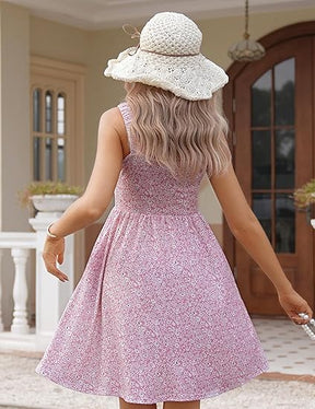 FloraCharm - Square Neck Summer Dress