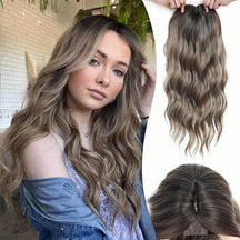VolumeGrace – Seamless Wavy Hair Topper Extension