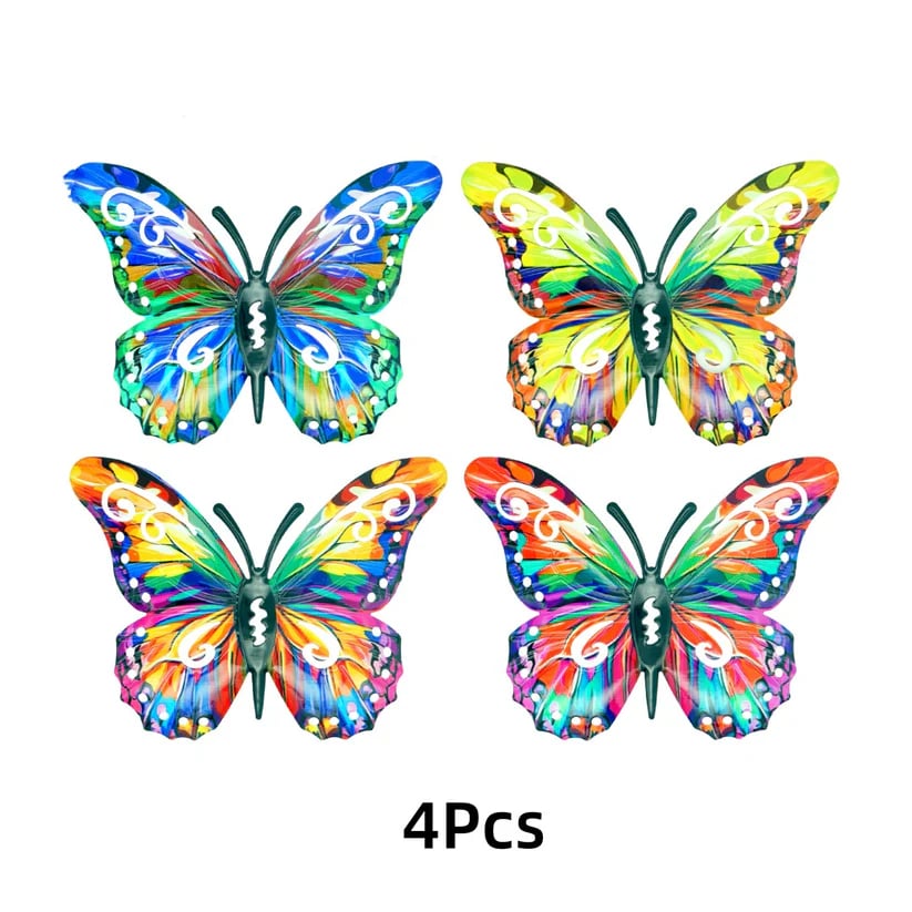 FlutterGlow – Metal Butterfly Wall Art