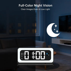 SpyraTech – Smart Alarm Clock Camera with Dual WiFi