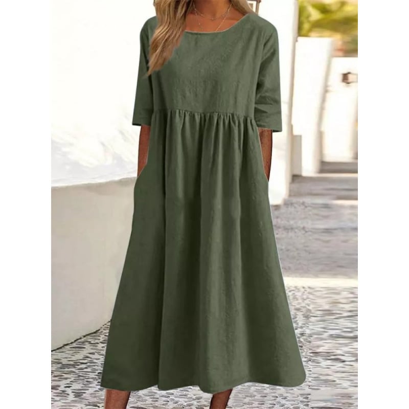 Breeza – Loose Fit Summer Cotton Linen Dress