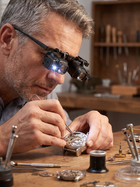 VisionPro – Hands Free LED Magnifier Glasses Kit