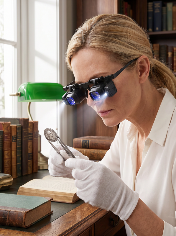 VisionPro – Hands Free LED Magnifier Glasses Kit