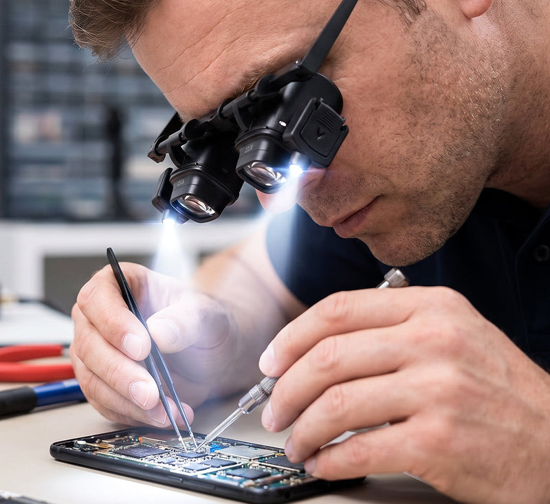 VisionPro – Hands Free LED Magnifier Glasses Kit