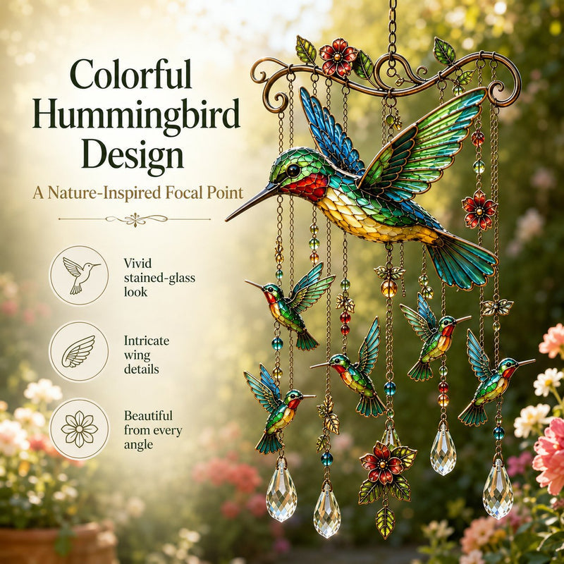 HumiGrace – Elegant Hummingbird Wind Chime