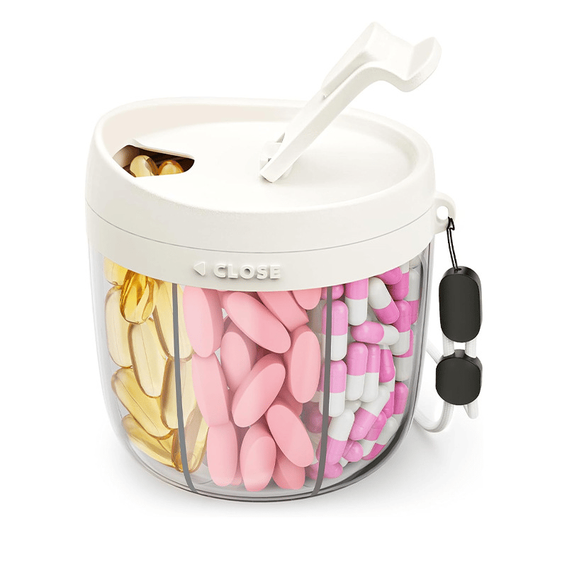 DailyMeds – 6 Compartment Pill Storage Container