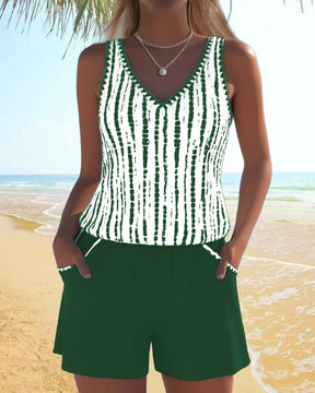 CoastalEase Tankini – Vacation Swimwear