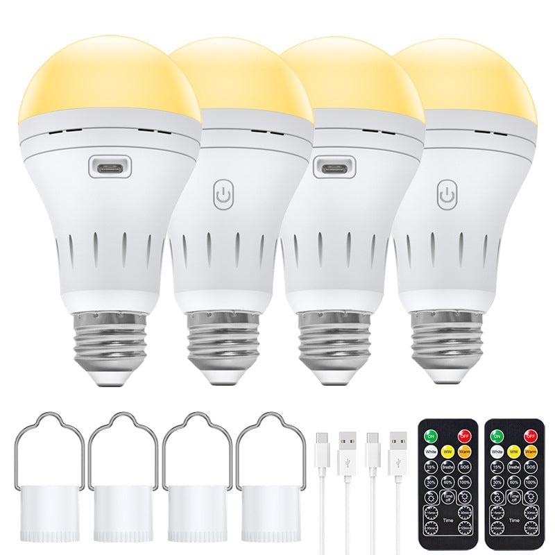 BrightEase – Rechargeable LED Bulb with Remote Control