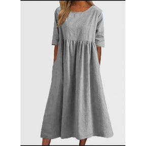 Breeza – Loose Fit Summer Cotton Linen Dress