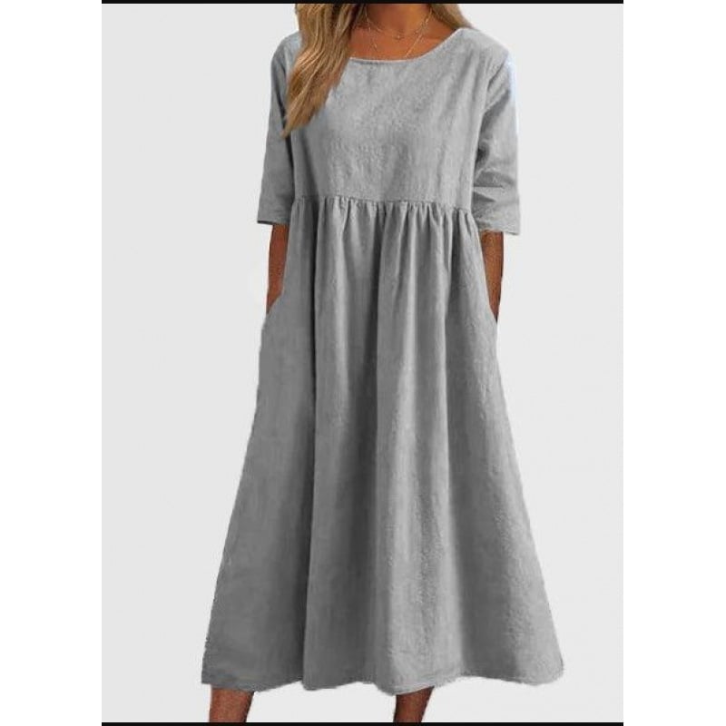 Breeza – Loose Fit Summer Cotton Linen Dress