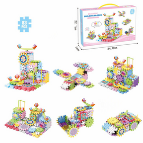 BrainBoost Builders – Montessori Gear Blocks