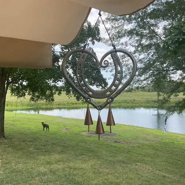 HeartForge – Horseshoe Heart Wind Chime