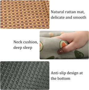 CoolNest – Breathable Rattan Cooling Pet Bed