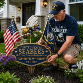 CanDoLegacy – US Navy Seabees Tribute Garden Stake