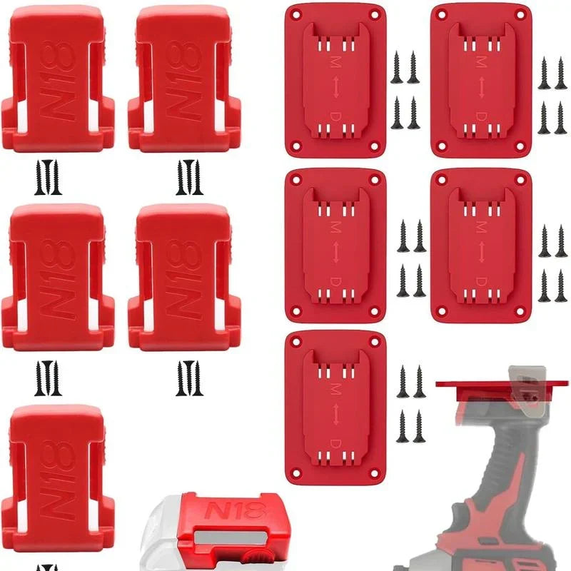 VoltRack – 20-Piece Tool & Battery Wall Mount Storage Kit