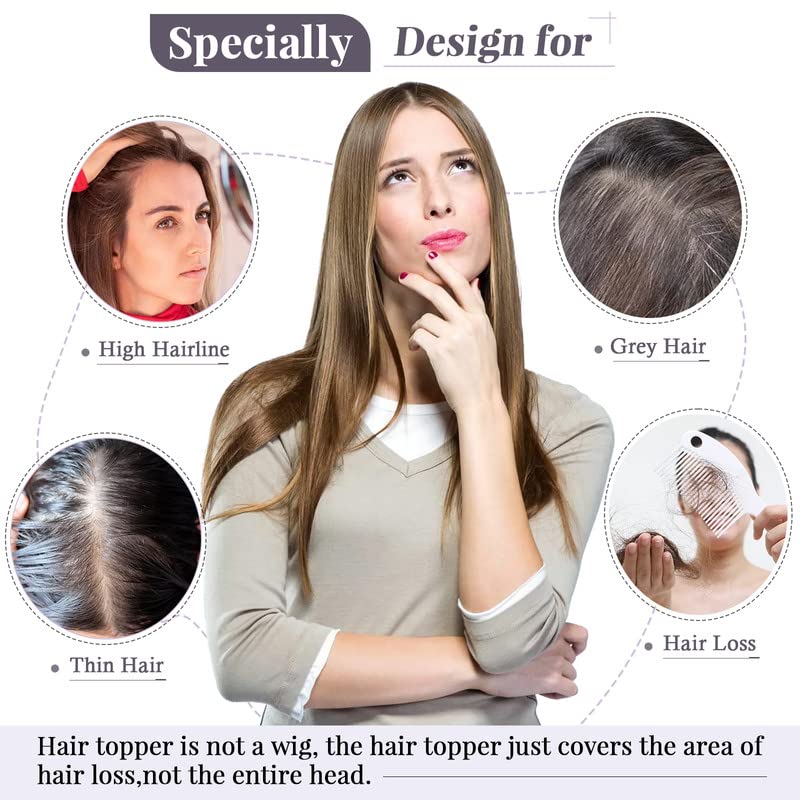 VolumeGrace – Seamless Wavy Hair Topper Extension