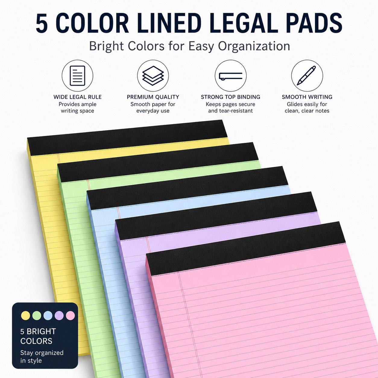WriteEase – Double-Sided Legal Pad for Organized Notes