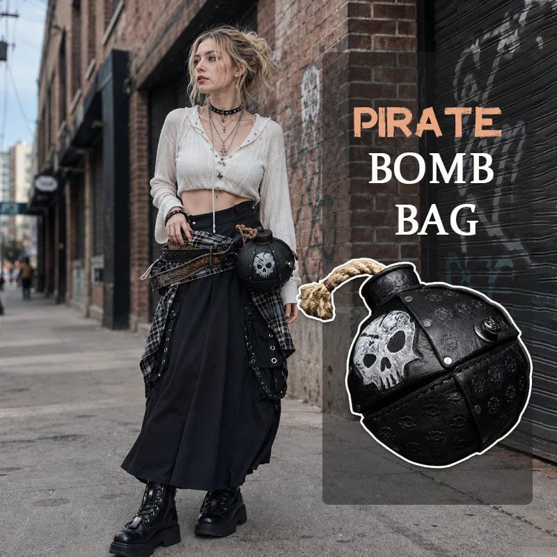 ShadowFuse – Gothic Bomb Shape Fashion Crossbody Bag