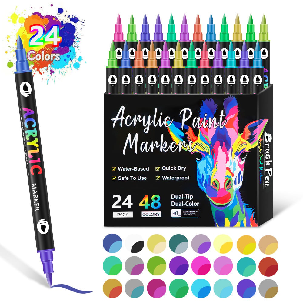 ColorCraft - Dual Tip Acrylic Marker for Precision Art